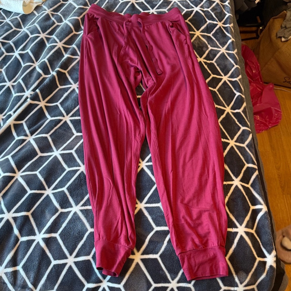 Kids Red Jogger Pants
